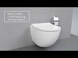 how to install a vitra wall hung wc pan