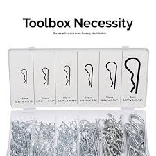 Neiko 50457a Hair Pin Assortment Kit 150 Piece Zinc Plated Steel Clips For Use On Hitch Pin Lock System