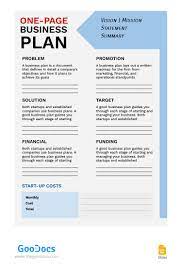 pastel modern business plan template