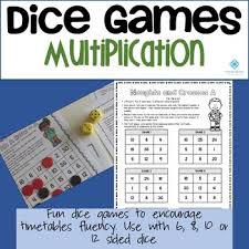 Answer multiplication problems to give your car a boost of speed. Dice Maths Games Multiplication By Resourcing Time Tpt