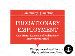 probationary employment non inclusion