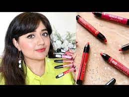 lakme enrich lip crayons swatches