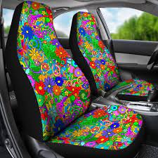 Hippie Flower Power Car Seat Covers