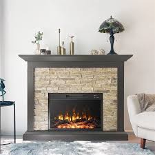 45 Electric Fireplace With Mantel