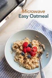 microwave oatmeal recipe easy 4 min
