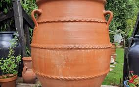 Vintage Cretan Pithari Terracotta Pot