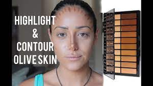 how to contour and highlight olive skin