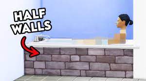 builds with half walls in the sims 4