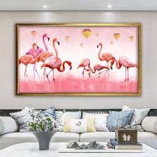 Flamingo Canvas Wall Art Animal Wall