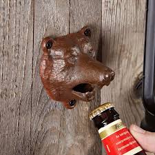 Bear Bite Wall Mounted Bottle Opener