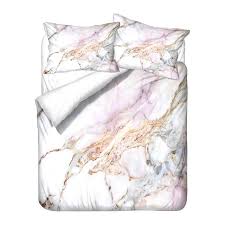 colorful marble print bedding set