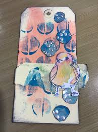 Dina Wakley Makes Us A Tag Using Her Latest Products Cha 2016