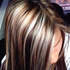 These bright blonde highlights come on top of the hair and work their way down with dark brown lowlights to create a beautiful style. 58 Of The Most Stunning Highlights For Brown Hair