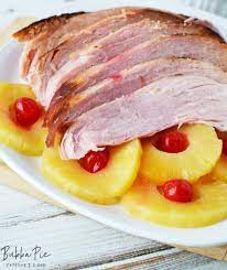 slow cooker ham with pineapple bubbapie