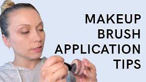 makeup brush application tips for