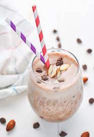 chocolate almond protein smoothie the