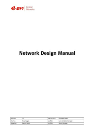 Network Design Manual E On Uk