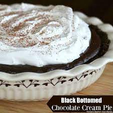 Black Bottomed Chocolate Cream Pie - melissassouthernstylekitchen.com