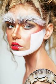 creative makeup face painting eyebrow