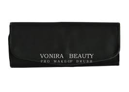 portable makeup brush roll up handbag