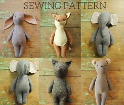 Stuffed Animal Doll Sewing Pattern Set