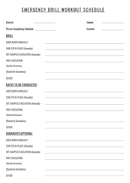 14 Workout Schedule Examples Templates In Word Pdf Pages