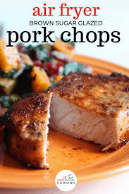 air fryer glazed boneless pork chops