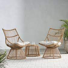Caryl Outdoor Wicker 2 Seater Set