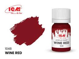 Acrylic Paint Red Wine Wine Red Icm