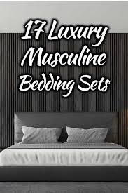 17 luxury masculine bedding sets for