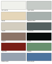 color charts epoxy floor coating