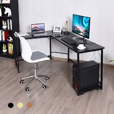 Picking the right corner desks for the office is not usually an easy process. Buy Costway L Shaped Computer Desk Corner Workstation Study Gaming Table Home Office By Costway On Dot Bo