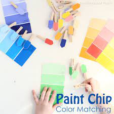 Paint Chip Color Matching Activity