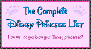 the complete disney princess list 2021