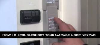 troubleshoot your garage door keypad