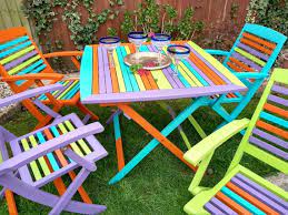 Hand Painted Garden Table And Chairs
