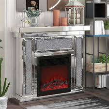 Silver Electric Fireplaces For