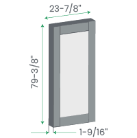 what is the standard interior door size