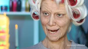 old lady lex old age makeup tutorial