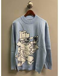 carpet shooter sweater baby blue