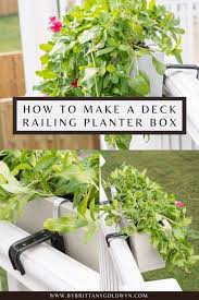 Diy Railing Planter Box How To Build A