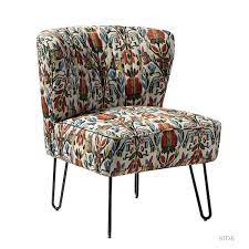 u shaped legs upholstery armless chair