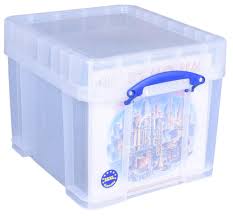 vinyl records clear storage box