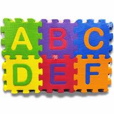 36 pieces alphabet number floor mats
