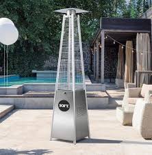 2 2m Stainless Steel Flame Patio Heater