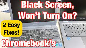 chromebooks black screen won t turn