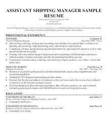 Shipping Receiving Clerk Resume Sample Resume For Shipping And