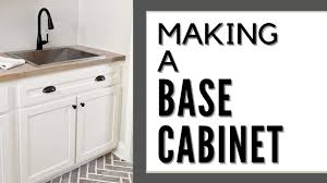how to build a base cabinet quick and