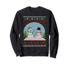 Amazon.com: Horny Snowman Ugly Christmas Sweater Sweatshirt : Clothing,  Shoes & Jewelry