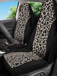 1pc Leopard Print Car Seat Cover For